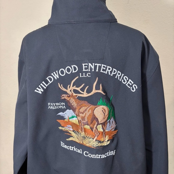 Carhartt Storm Defender Jacket Black Sz XL Rain Defender Embroider Logo Outdoor - Picture 8 of 16